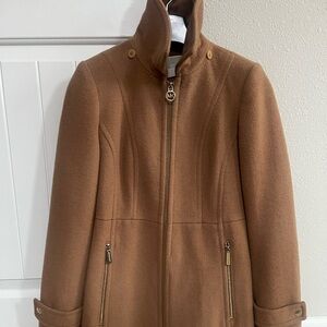 Michael Kors Camel Wool Blend Coat